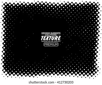 Grunge dots texture background - abstract isolated stock vector template - easy to use