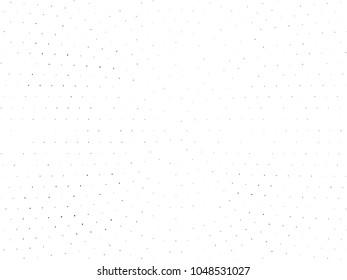 Grunge dotted backdrop with circles, dots, point small and large scale. Design element for web banners, posters, cards, wallpapers, sites, panels. Black and white color Vector illustration