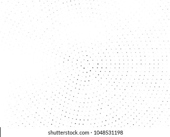 Grunge dotted backdrop with circles, dots, point small and large scale. Design element for web banners, posters, cards, wallpapers, sites, panels. Black and white color Vector illustration