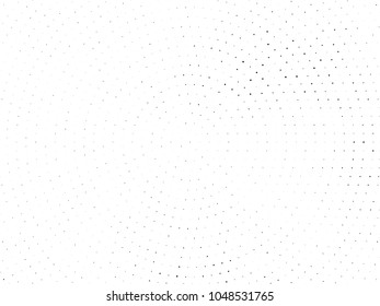 Grunge dotted backdrop with circles, dots, point small and large scale. Design element for web banners, posters, cards, wallpapers, sites, panels. Black and white color Vector illustration
