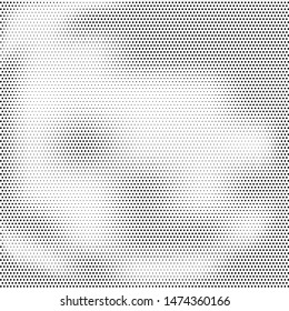 Grunge dotted backdrop with circles, dots, point. Abstract monochrome halftone pattern. Black and white color