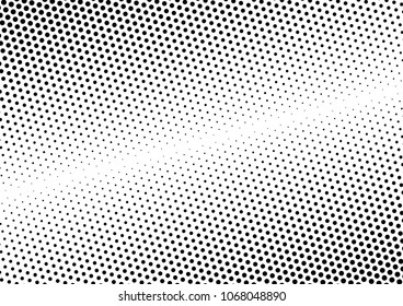 Grunge Dotted Halftone Background. Monochrome Distressed Backdrop. Gradient Pattern. Abstract Texture. Vector illustration