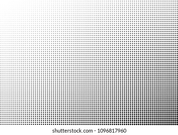 Grunge Dotted Halftone Background. Points Distressed Pattern. Modern Pop-art Backdrop. Dots Texture. Vector illustration
