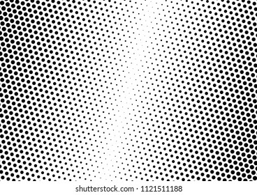 Grunge Dotted Halftone Background. Points Fade Overlay. Black and White Pattern. Vintage Texture. Vector illustration