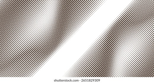 Fundo gradiente de meio-tom pontilhado gradiente. Textura de ruído de grão desbotado. Papel de parede branco e preto. Fundo retro pixelizado. Anime ou manga estilo história em quadrinhos. Modelo texturizado de design gráfico vetorial.