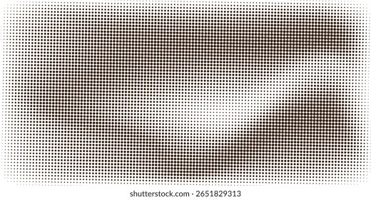 Fundo gradiente de meio-tom pontilhado gradiente. Textura de ruído de grão desbotado. Papel de parede branco e preto. Fundo retro pixelizado. Anime ou manga estilo história em quadrinhos. Modelo texturizado de design gráfico vetorial.