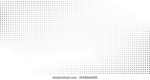 Textura de gradiente semitono punteado de grunge. Vanishing polka dot simple abstracto