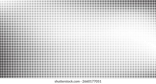 Farbverlauf mit gepunkteter Halbtonfarbe. Verschwindende Polka Punkt Hintergrund abstrakt modern