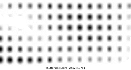 Textura gradiente de meio-tom pontilhado grunge. Ponto de polca sumido abstrato