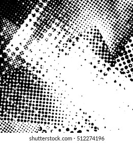 Grunge dotted surface. Vector illustration.