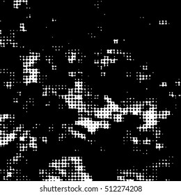Grunge dotted surface. Vector illustration.