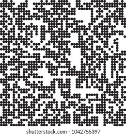 GRUNGE DOTTED VECTOR PATTERN. HALFTONE CIRCLE DESIGN TEXTURE.