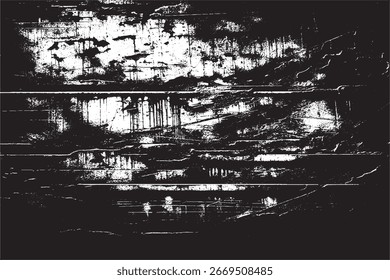 Grunge Dripping Paint Texture in Black and White