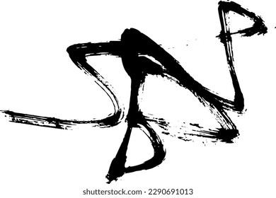 Grunge Dry Brush Abstract Contemporary Pattern