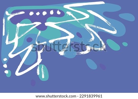 Grunge Dry Brush Abstract Wave Pattern