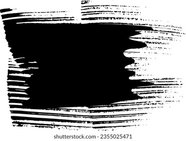Grunge Dry Brush Stroke Banner