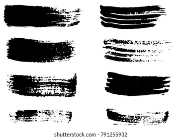 Grunge dry brush strokes