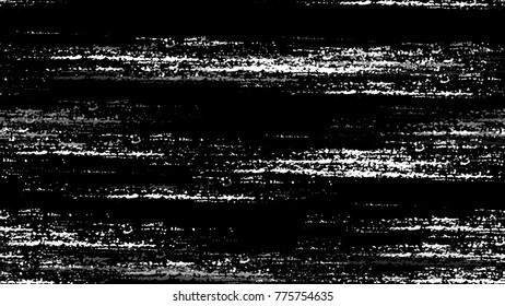 Grunge Dry Brush Strokes and Scratches Retro Background. Distress, Rough Grungy Seamless Pattern Design. Faded Dyed Paper Texture. Broken, Rusty Print Design Pattern.