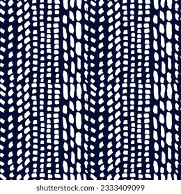 Grunge Dry Brush Strokes Seamless Pattern