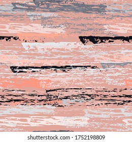 Superficie de pintura seca gruesa. El Lápiz De Crayón De Huelga Se Apaga. Patrón sin inconvenientes. Patrón de llamadas. Sótano rosa Pastel Deportivo. Suba la superficie de textura de carbón vegetal. Fondo del vector del pincel sucio.