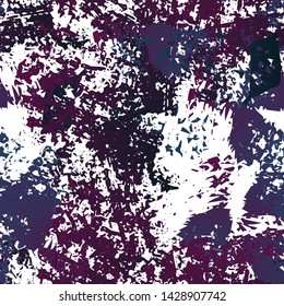 Grunge Dry Paint Surface. Watercolor Splatter Print. Seamless Pattern. Sport  Illustration Splash Print. Black and White Watercolor Overlay Surface. Abstract Brush Vector illustration.