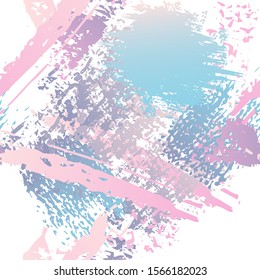Grunge Dry Paint Surface. Watercolor Splatter Print. Seamless Pattern. Artistic Trending Splash Print.  Abstract Brush Vector illustration.