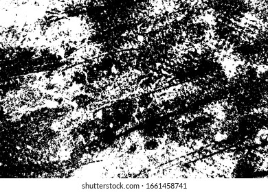 Grunge dust messy background. Distressed spray grainy overlay texture. Dirty powder rough empty cover template. Aged splatter crumb wall backdrop. Weathered drips aging design element. EPS10 vector.