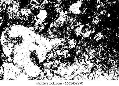 Grunge dust messy background. Distressed spray grainy overlay texture. Dirty powder rough empty cover template. Aged splatter crumb wall backdrop. Weathered drips aging design element. EPS10 vector.