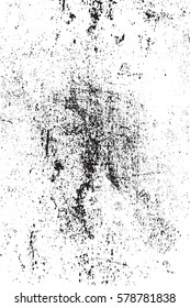 Grunge dust messy background. Distressed spray grainy overlay texture. Dirty powder rough empty cover template. Aged splatter crumb wall backdrop. Weathered drips aging design element. EPS10 vector.