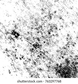 Grunge dust messy background. Distressed spray grainy overlay texture. Dirty powder rough empty cover template. Aged splatter crumb wall backdrop. Weathered drips aging design element. EPS10 vector.