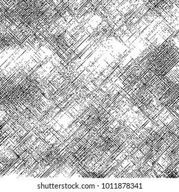 Grunge Dust Messy Background. Easy To Create Abstract Vintage, Dotted, Scratched Effect With Grain And Noise. Aged Design Element. Black and White Vector