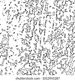Grunge Dust Messy Background. Easy To Create Abstract Vintage, Dotted, Scratched Effect With Grain And Noise. Aged Design Element. Black and White Vector