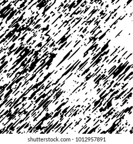 Grunge Dust Messy Background. Easy To Create Abstract Vintage, Dotted, Scratched Effect With Grain And Noise. Aged Design Element. Black and White Vector