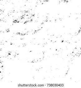 Grunge Dust Messy Background. Easy To Create Abstract Vintage, Dotted, Scratched Effect With Grain And Noise. Aged Design Element. Black and White Vector