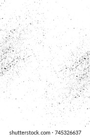 Grunge Dust Messy Background. Easy To Create Abstract Vintage, Dotted, Scratched Effect With Grain And Noise. Aged Design Element. Black and White Vector
