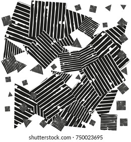 Grunge Dust Messy Background. Easy To Create Abstract Vintage, Dotted, Scratched Effect With Grain And Noise. Aged Design Element. Black and White Vector