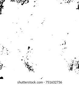 Grunge Dust Messy Background. Easy To Create Abstract Vintage, Dotted, Scratched Effect With Grain And Noise. Aged Design Element. Black and White Vector