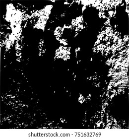 Grunge Dust Messy Background. Easy To Create Abstract Vintage, Dotted, Scratched Effect With Grain And Noise. Aged Design Element. Black and White Vector
