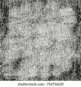 Grunge Dust Messy Background. Easy To Create Abstract Vintage, Dotted, Scratched Effect With Grain And Noise. Aged Design Element. Black and White Vector