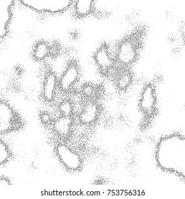 Grunge Dust Messy Background. Easy To Create Abstract Vintage, Dotted, Scratched Effect With Grain And Noise. Aged Design Element. Black and White Vector