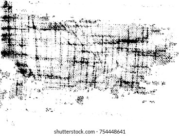 Grunge Dust Messy Background. Easy To Create Abstract Vintage, Dotted, Scratched Effect With Grain And Noise. Aged Design Element. Black and White Vector