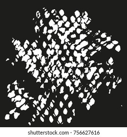 Grunge Dust Messy Background. Easy To Create Abstract Vintage, Dotted, Scratched Effect With Grain And Noise. Aged Design Element. Black and White Vector
