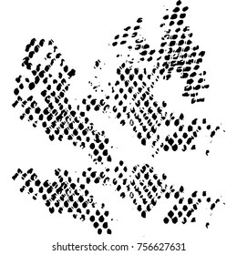 Grunge Dust Messy Background. Easy To Create Abstract Vintage, Dotted, Scratched Effect With Grain And Noise. Aged Design Element. Black and White Vector