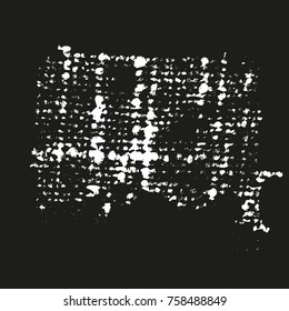 Grunge Dust Messy Background. Easy To Create Abstract Vintage, Dotted, Scratched Effect With Grain And Noise. Aged Design Element. Black and White Vector