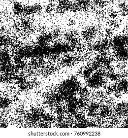 Grunge Dust Messy Background. Easy To Create Abstract Vintage, Dotted, Scratched Effect With Grain And Noise. Aged Design Element. Black and White Vector