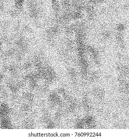 Grunge Dust Messy Background. Easy To Create Abstract Vintage, Dotted, Scratched Effect With Grain And Noise. Aged Design Element. Black and White Vector