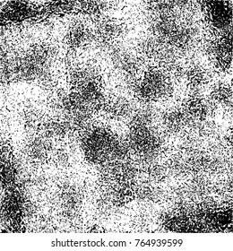 Grunge Dust Messy Background. Easy To Create Abstract Vintage, Dotted, Scratched Effect With Grain And Noise. Aged Design Element. Black and White Vector