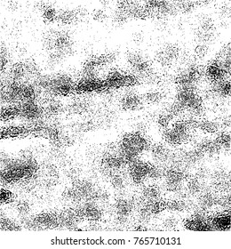 Grunge Dust Messy Background. Easy To Create Abstract Vintage, Dotted, Scratched Effect With Grain And Noise. Aged Design Element. Black and White Vector
