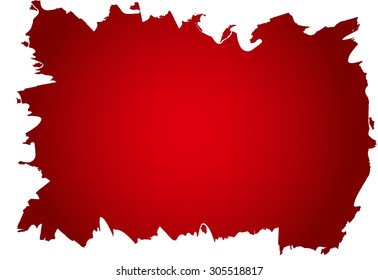 Grunge edge frame - abstract isolated stock vector template - easy to use