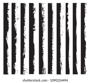 Grunge Edges Set.Vector Brush Strokes.